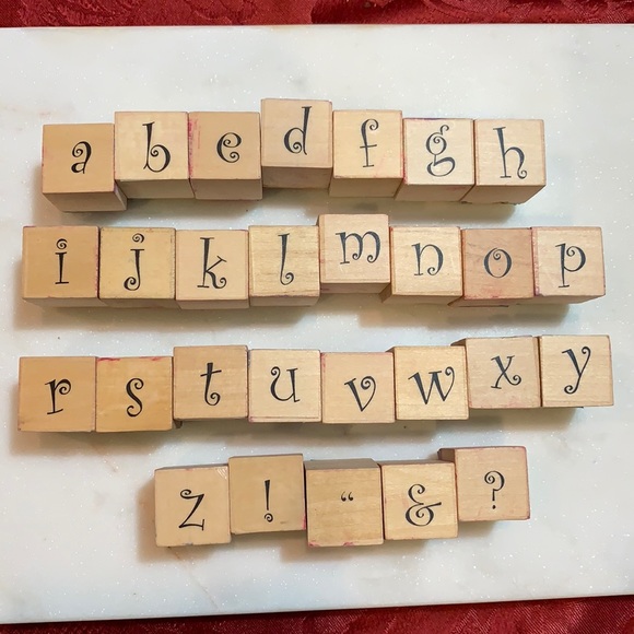 Rubberstamp bundle for card making. Includes alphabet letters - Picture 3 of 17